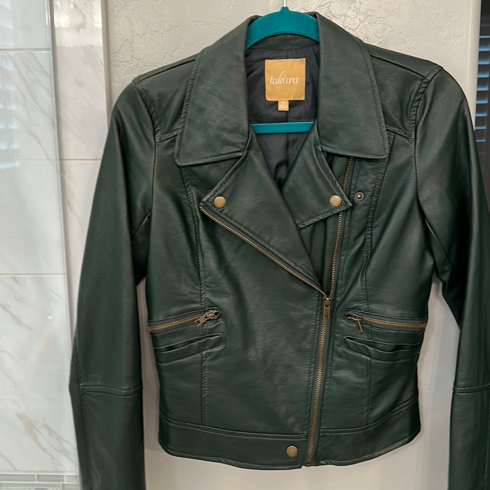 Takara Faux Leather Jacket EUC